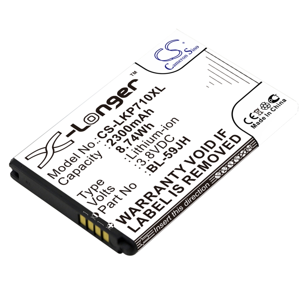 Compatible battery replacement for LG  EAC61998402, EAC61998401, BL-59JH, EAC62018401