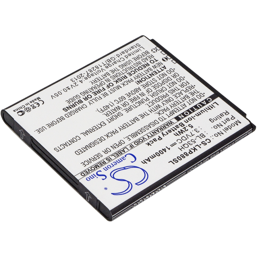 Compatible battery replacement for LG  EAC61878603, BL-53QH, EAC61898401, EAC61878605