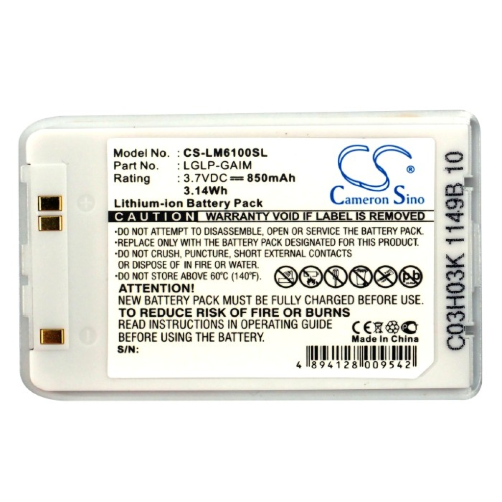 Mobile Phone Battery LG CS-LM6100SL