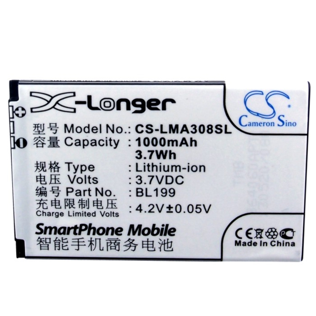 Compatible battery replacement for LENOVO  BL199