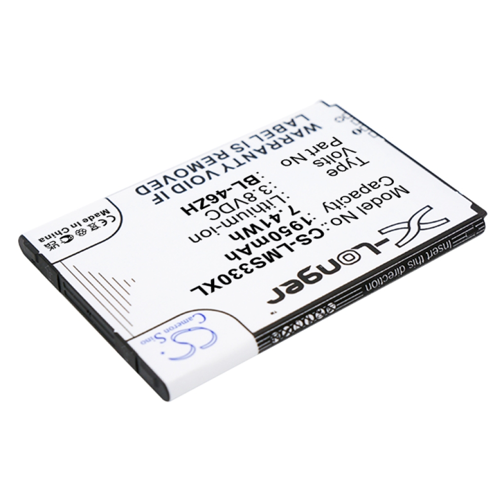 Compatible battery replacement for LG  EAC63079701, BL-46ZH