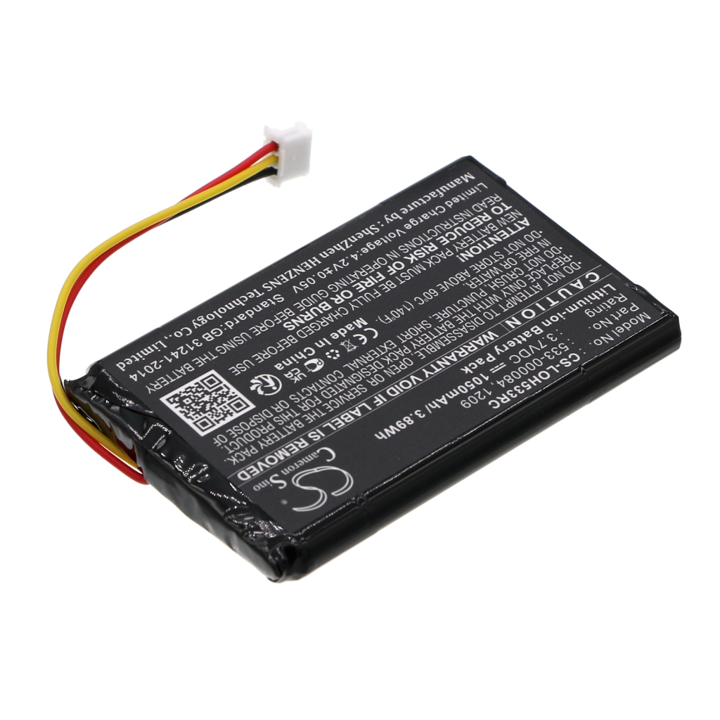 Compatible battery replacement for Logitech  1209, 533-000084, 533-000083