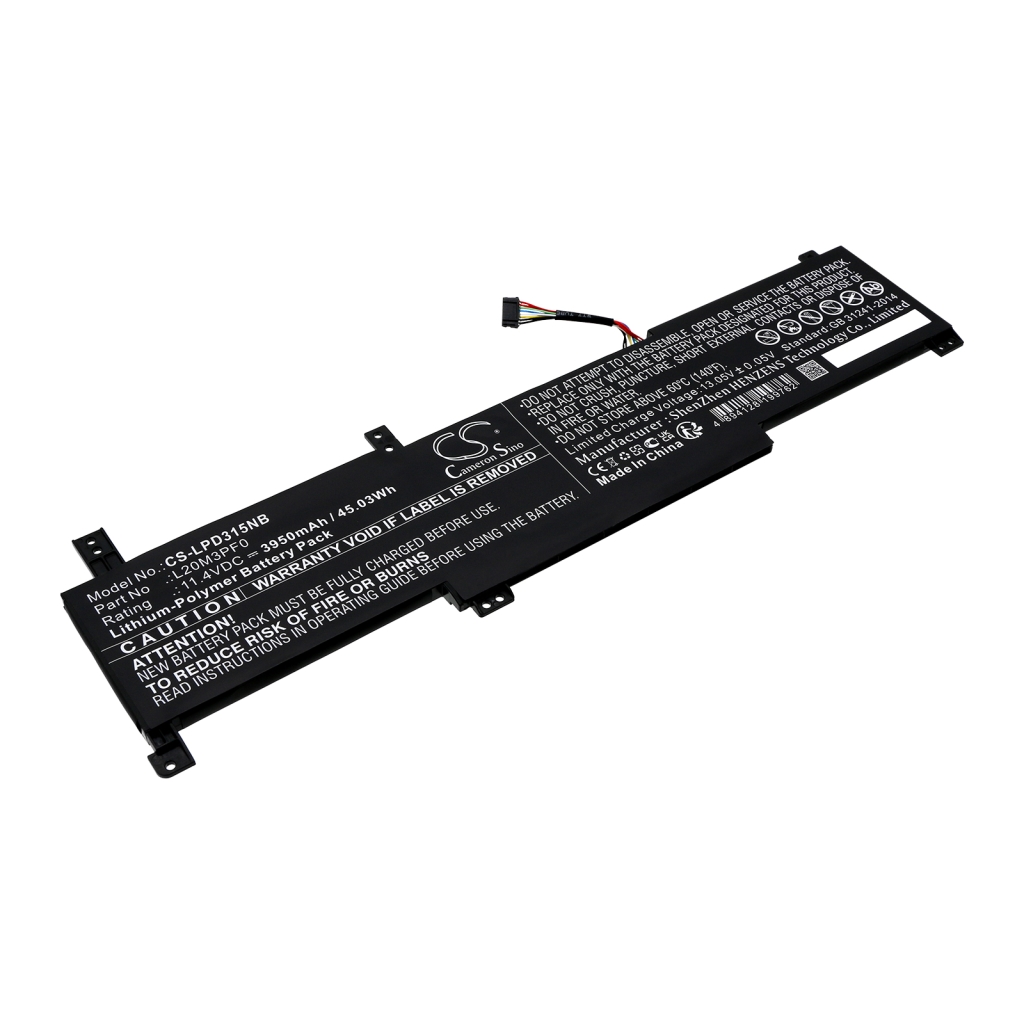 Compatible battery replacement for LENOVO  L20C3PF0, 5B11B36275, SSB11B36277, L20M3PF0, L20L3PF0