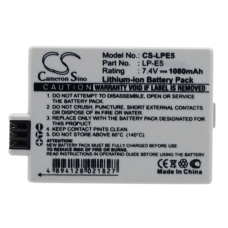 Compatible battery replacement for Canon LC-E5,LP-E5