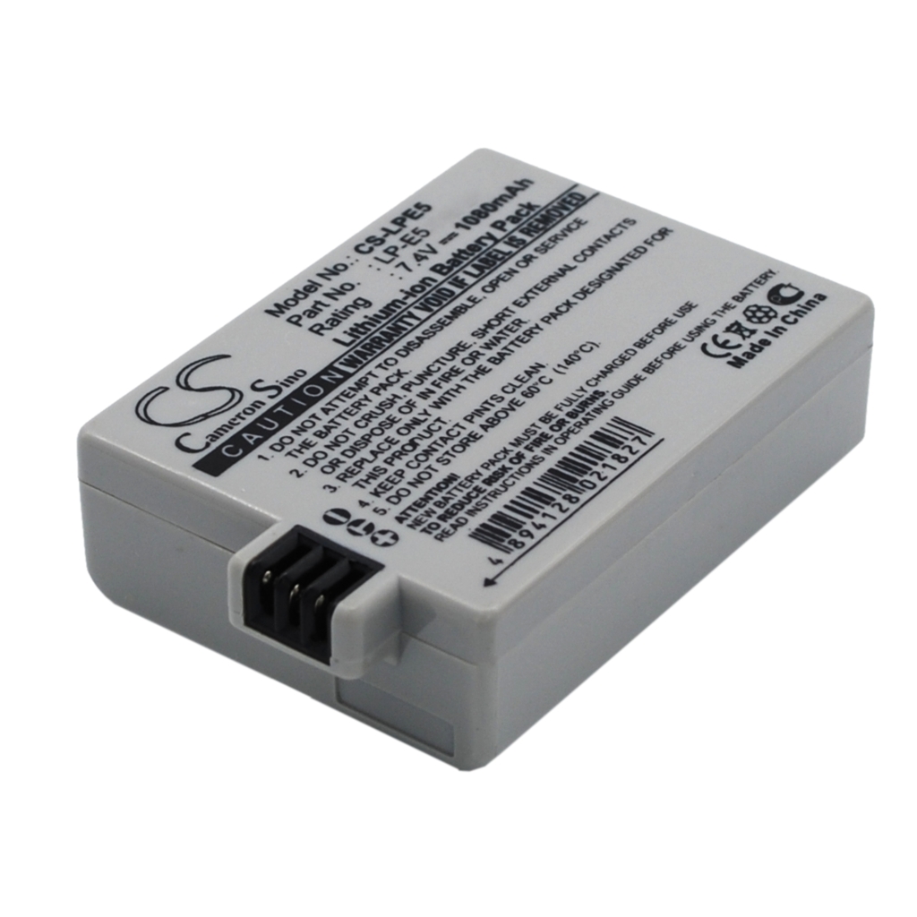 Compatible battery replacement for Canon  LP-E5, LC-E5