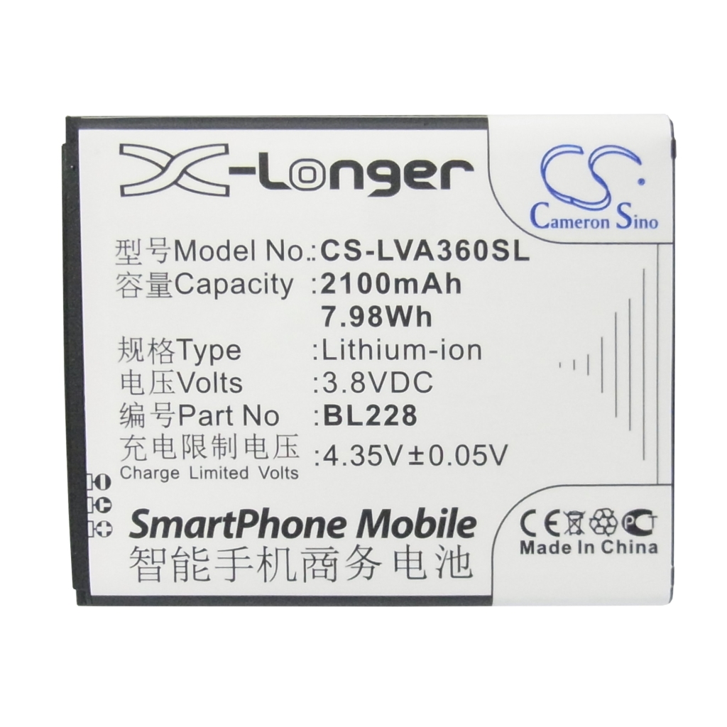 Mobile Phone Battery Lenovo CS-LVA360SL