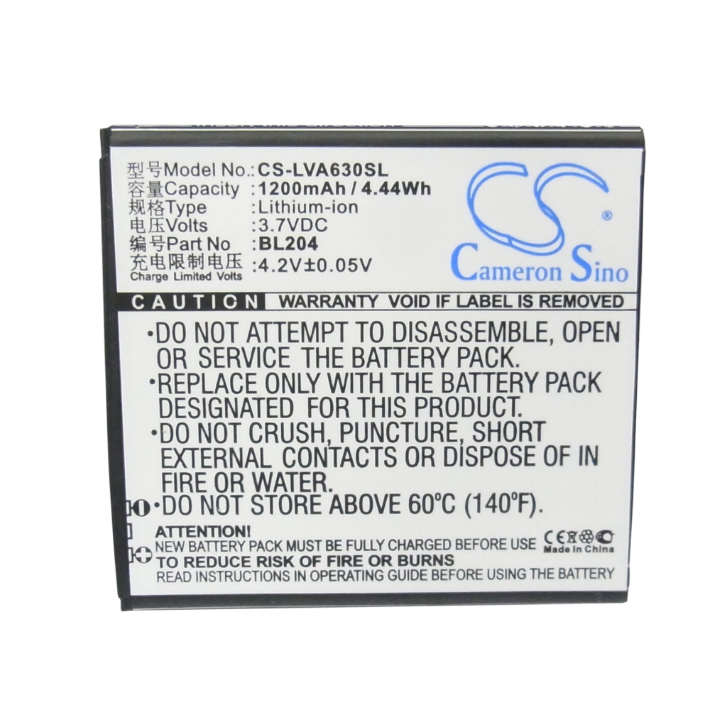 Compatible battery replacement for LENOVO BL204