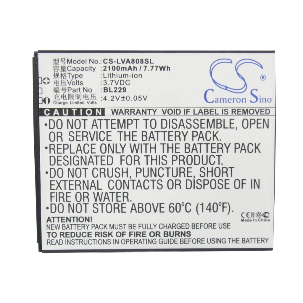 Compatible battery replacement for LENOVO  BL229