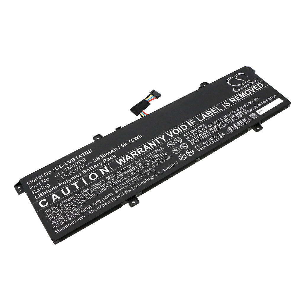 Compatible battery replacement for LENOVO  L21M4PD6, L21L4PD6, L21D4PD6, L21C4PD6, SB11E40205