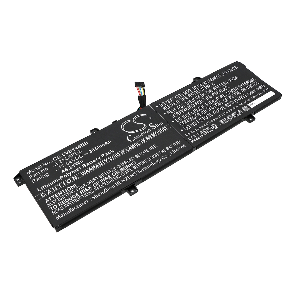 Compatible battery replacement for LENOVO  L21L3PD5, L21D3PD5, L21C3PD5, L21M3PD5