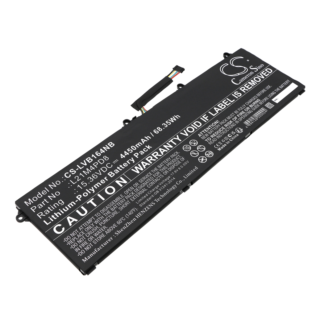 Compatible battery replacement for LENOVO  L21D4PD8, L21C4PD8, SB11F09739, L21M4PD8, L21L4PD8