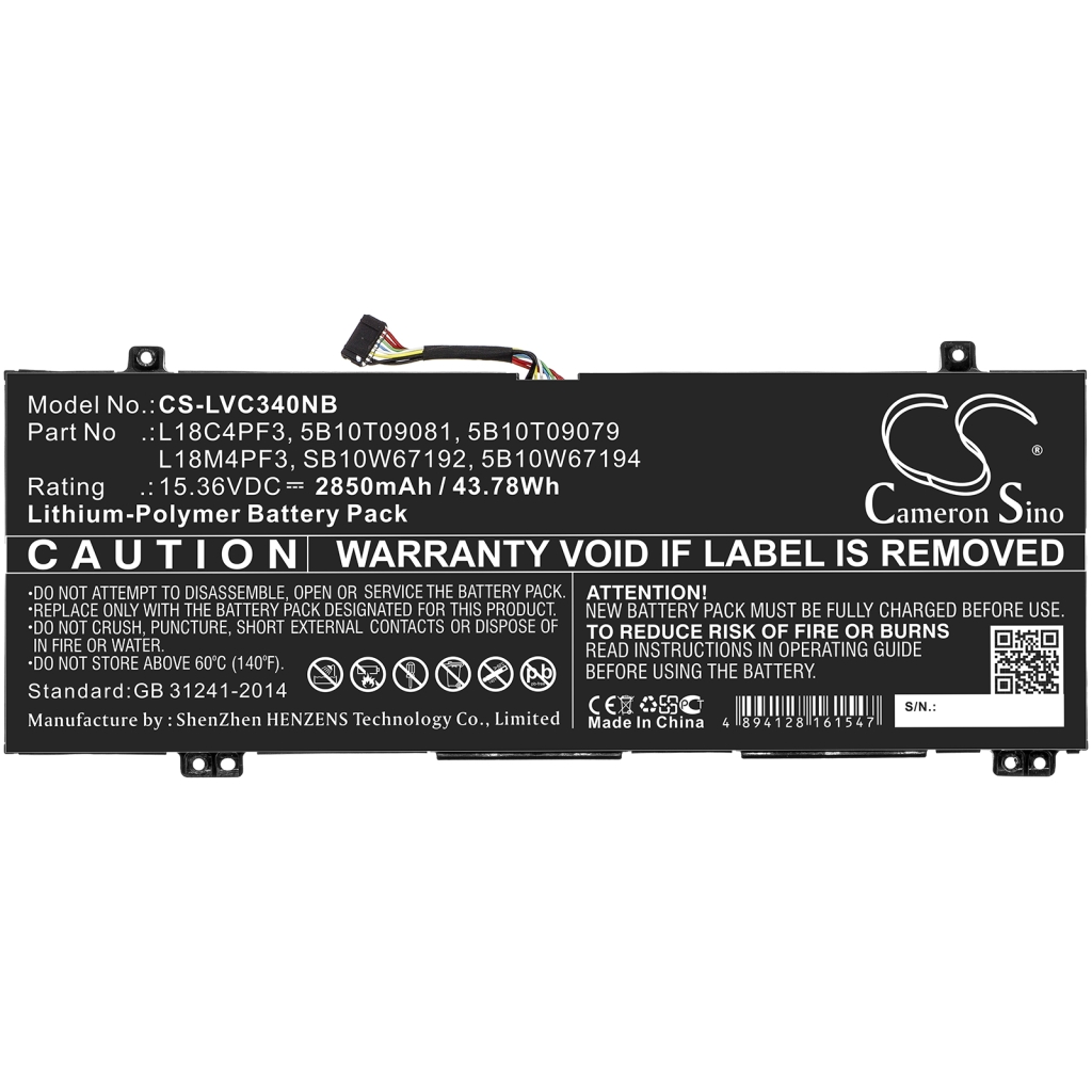 Notebook battery Lenovo CS-LVC340NB