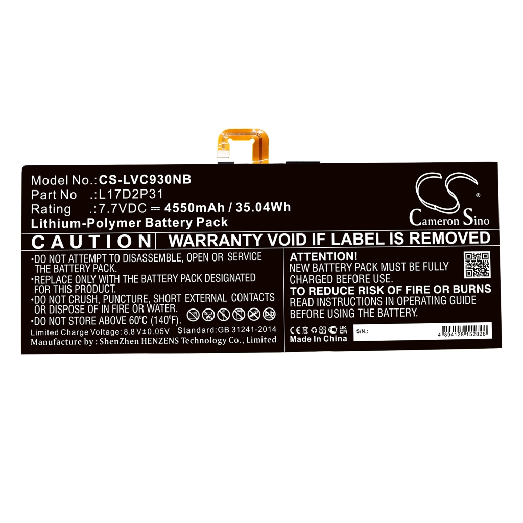 Compatible battery replacement for LENOVO L17D2P31