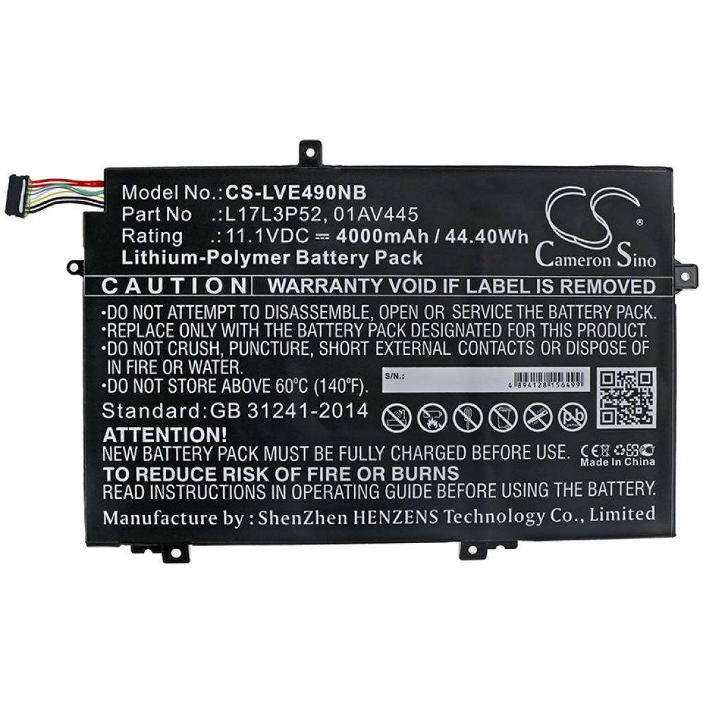 Notebook battery Lenovo CS-LVE490NB