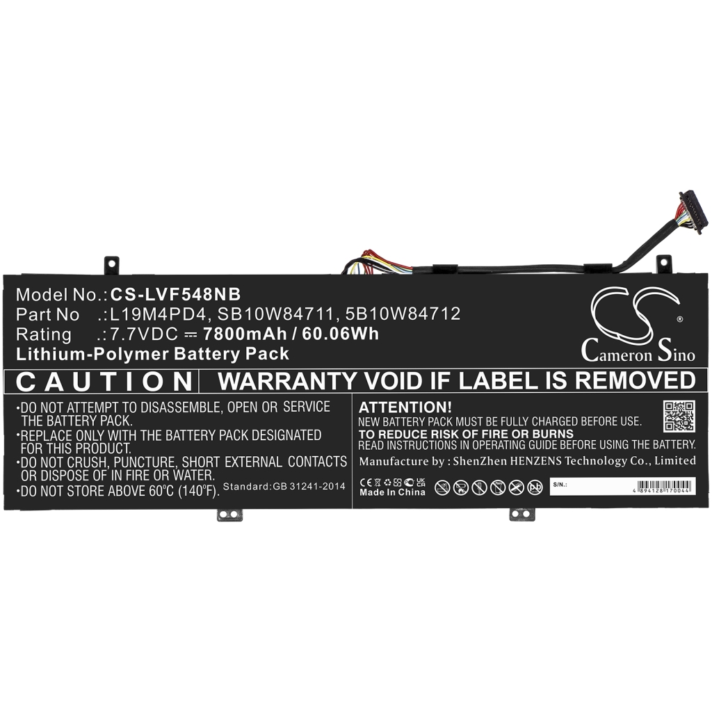 Notebook battery Lenovo CS-LVF548NB