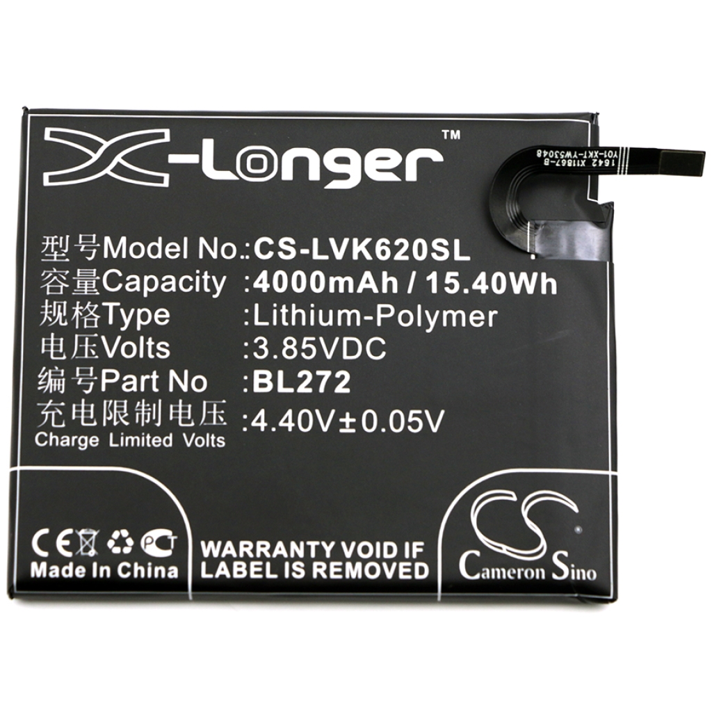 Mobile Phone Battery Lenovo CS-LVK620SL