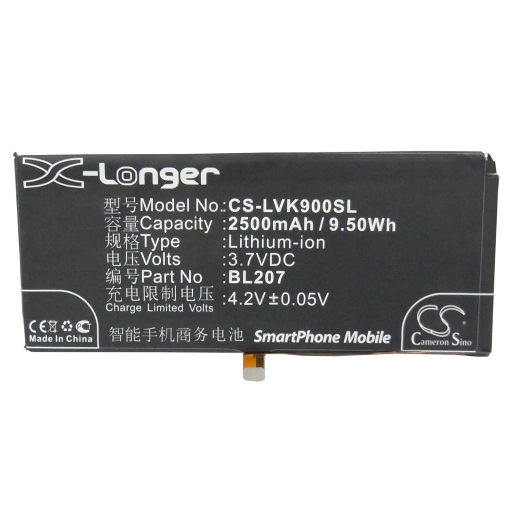 Mobile Phone Battery Lenovo CS-LVK900SL