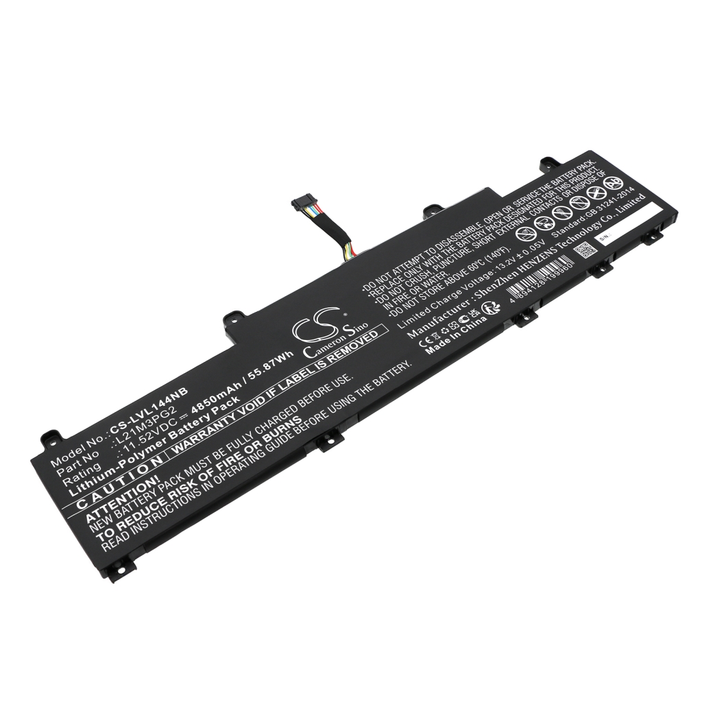 Compatible battery replacement for LENOVO  5B11F21953, L21M3PG2, 5B11F21946, L21L3PG2, 5B11F21941...