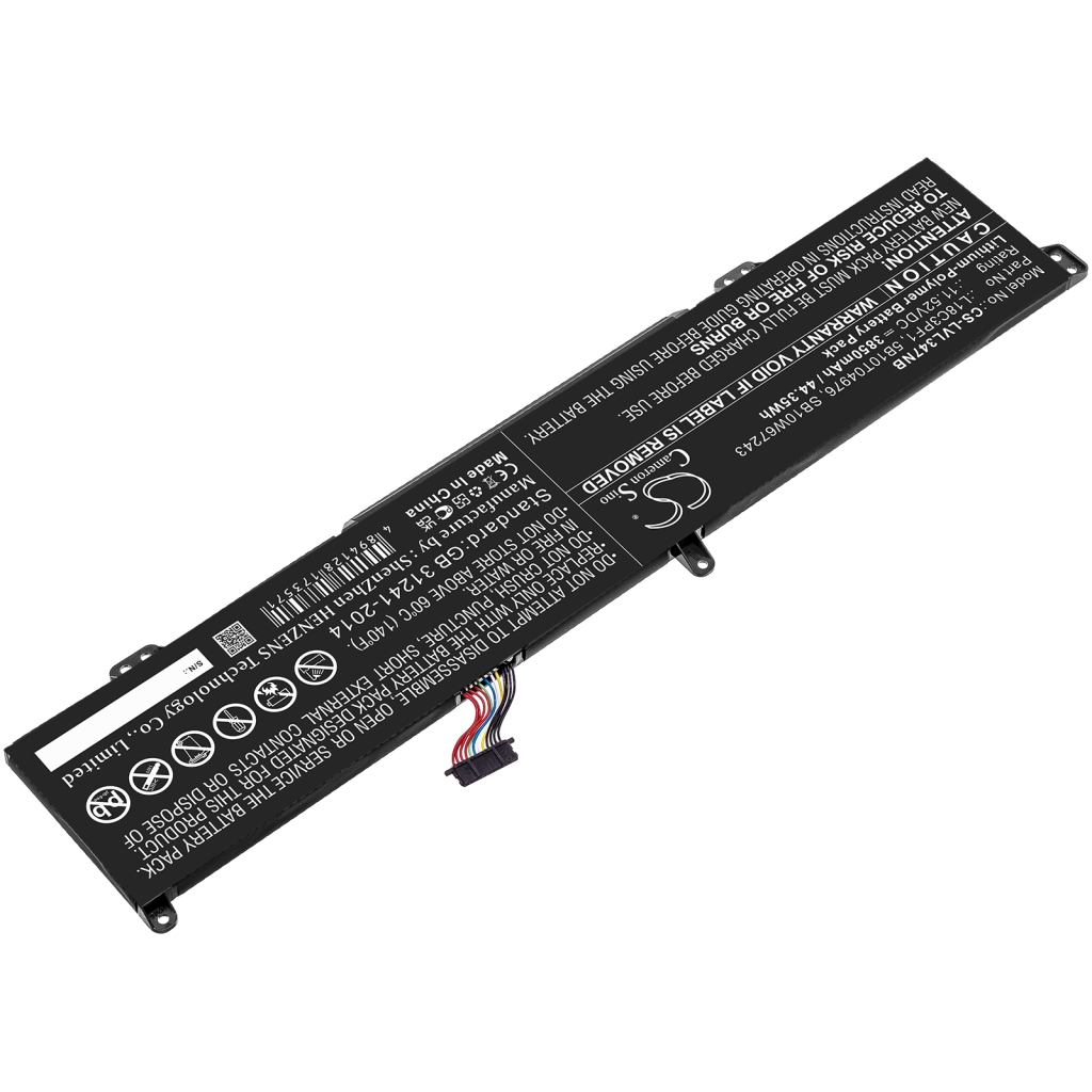 Compatible battery replacement for LENOVO  L18C3PF1, 5B10T04976, SB10W67243