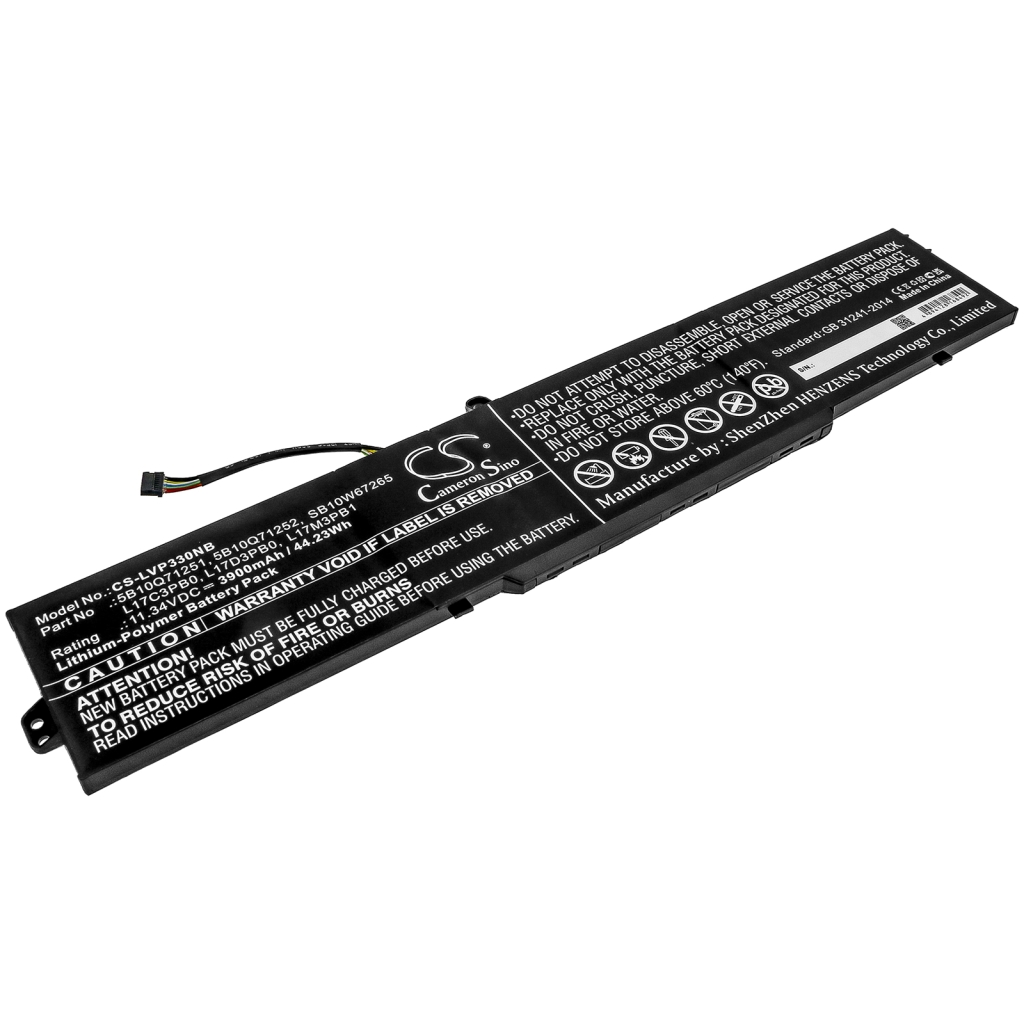 Compatible battery replacement for LENOVO  5B10Q71254, L17C3PB0, 5B10Q71252, 928QA221H, 5B10Q71251...