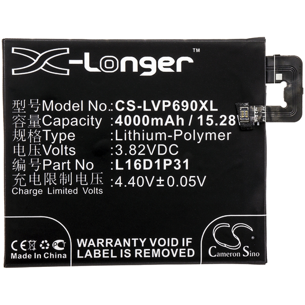 Compatible battery replacement for LENOVO  L16D1P31