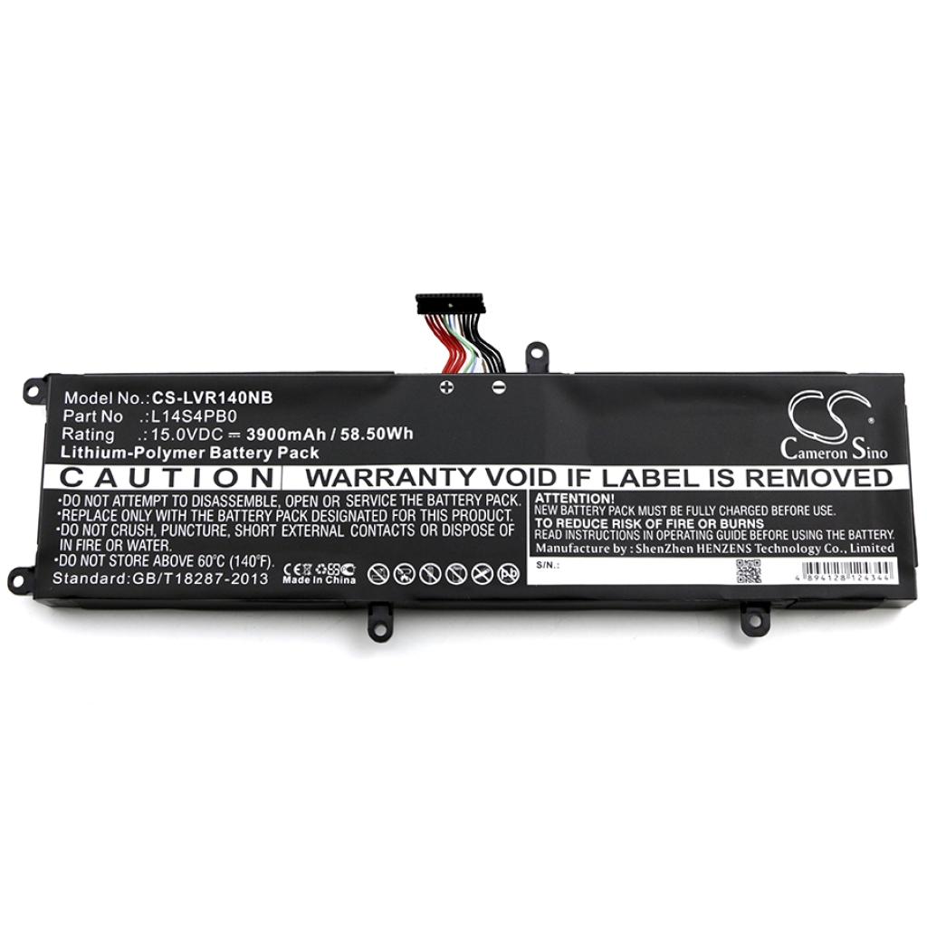 Compatible battery replacement for LENOVO  5B10H54717, L14S4PBO, L14S4PB0, L14M4PBO, L14M4PB0