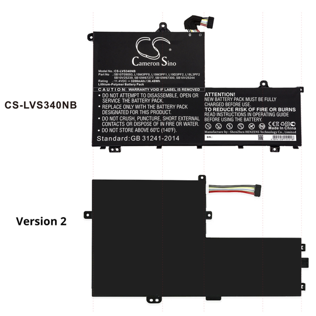 Notebook battery Lenovo ThinkBook 14