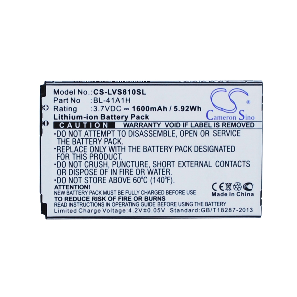 Mobile Phone Battery LG CS-LVS810SL