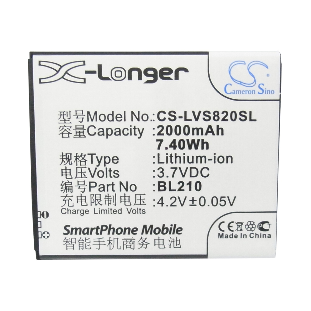 Compatible battery replacement for LENOVO  BL210