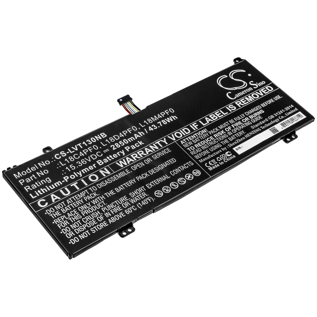 Compatible battery replacement for LENOVO  SB10W67202, 5B10S73501, L18M4PF0, 5B10S73500, L18D4PF0...