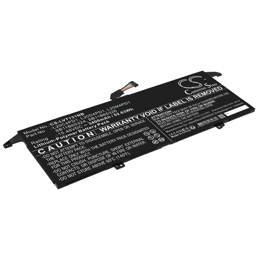 Compatible battery replacement for LENOVO  L20C4PD1, SB11B65326, SB11B65324, L20M4PD1, L20D4PD1