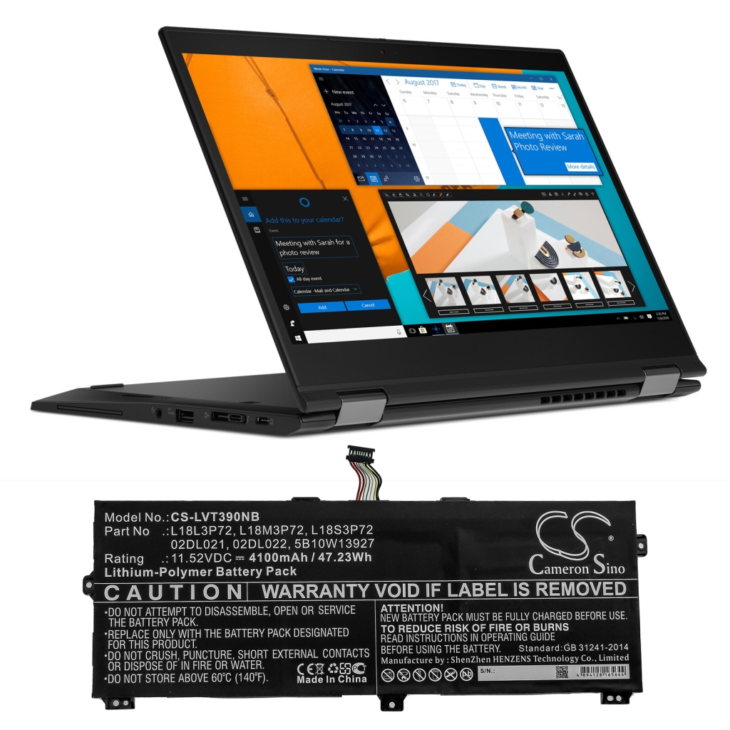 Notebook battery Lenovo CS-LVT390NB