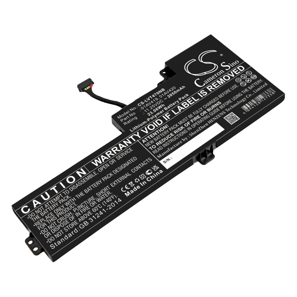 Compatible battery replacement for LENOVO  SB10K97577, 01AV419, SB10K97576, 01AV489, 01AV421...