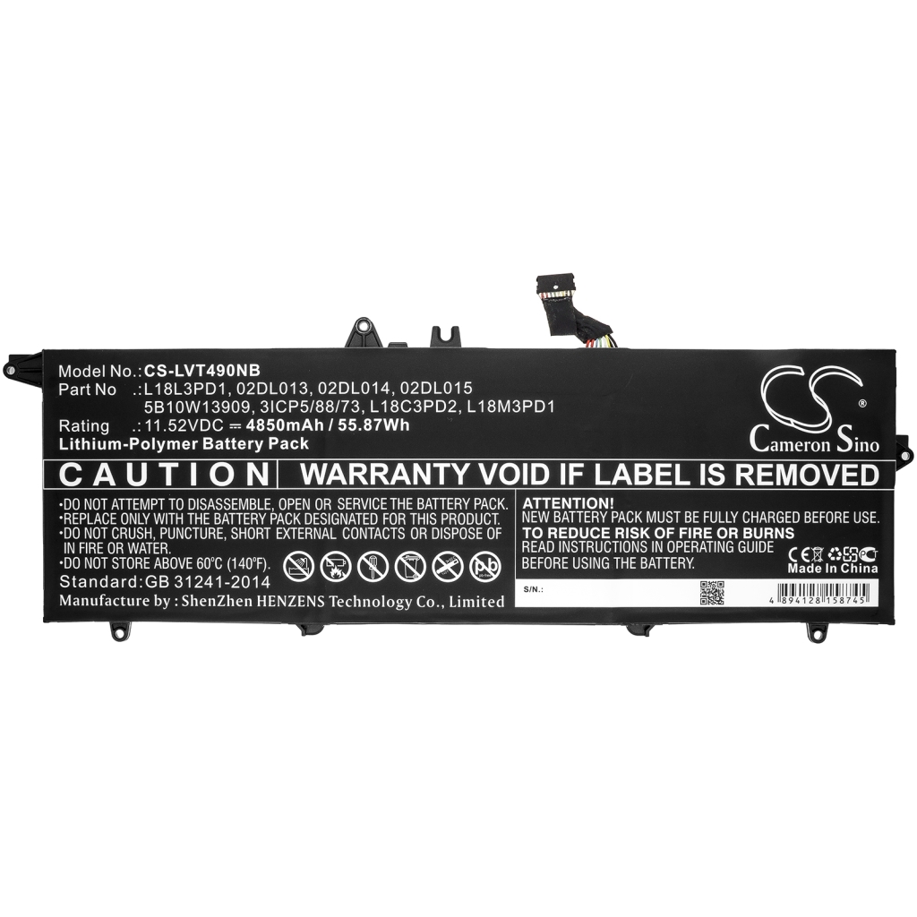 Notebook battery Lenovo CS-LVT490NB