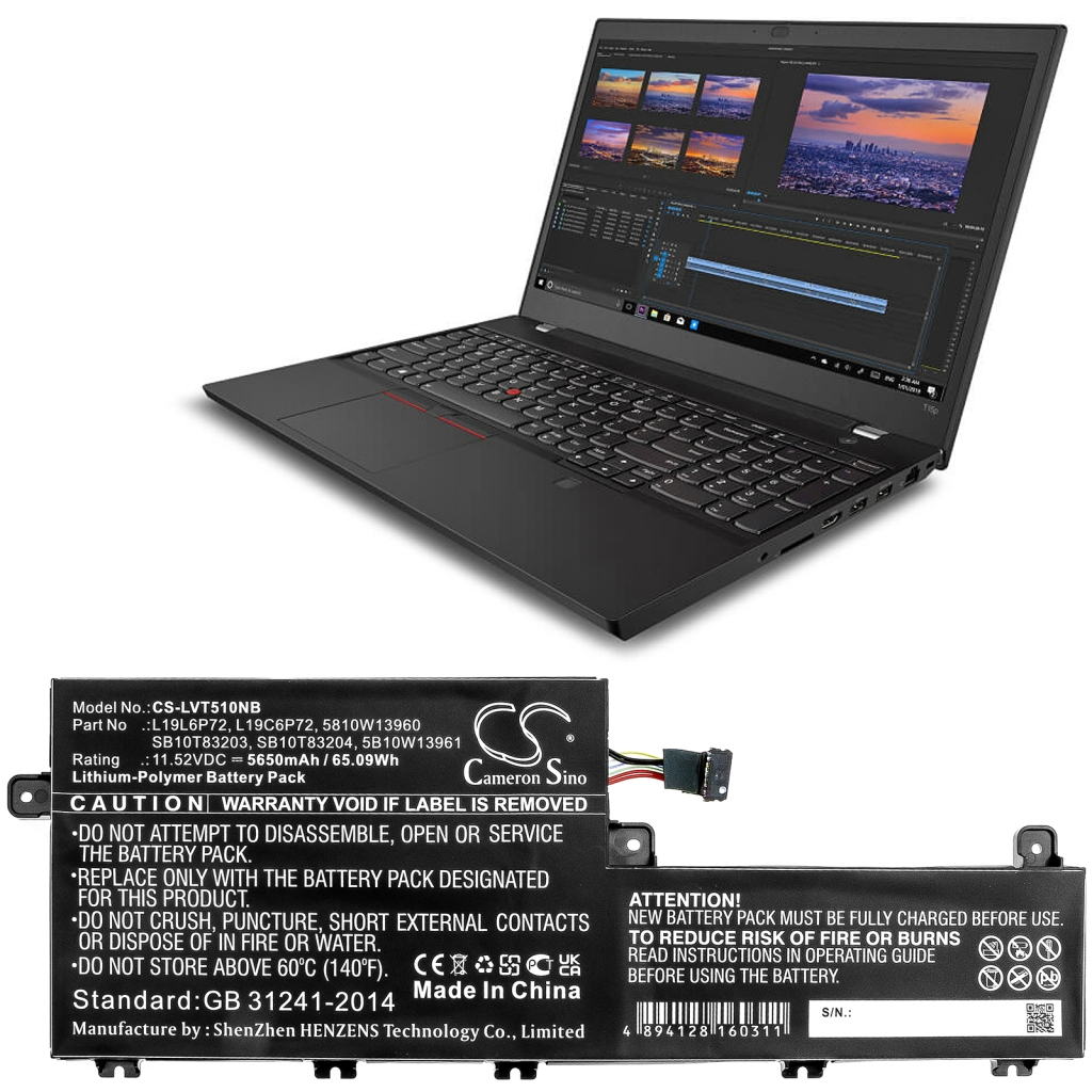 Notebook battery Lenovo CS-LVT510NB