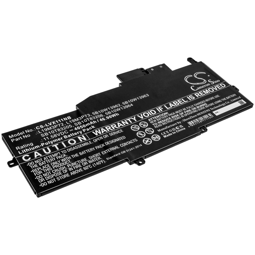 Compatible battery replacement for LENOVO  SB10T83205, 5B10W13963, L19M3P73, 5B10W13962, L19M3P72...