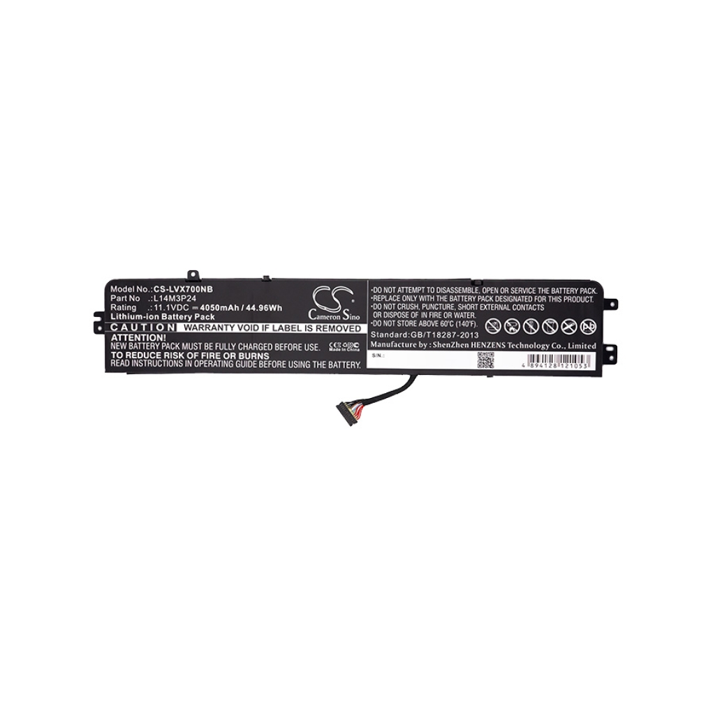 Compatible battery replacement for LENOVO  5B10H41181, 5B10M95762, 5B10H41180, L16S3P24, 5B10M41935...