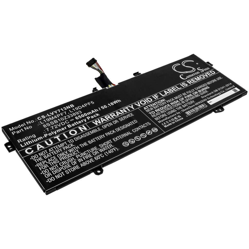 Compatible battery replacement for LENOVO  L19M4PF7, L19D4PF5, 8SSB10Z33893