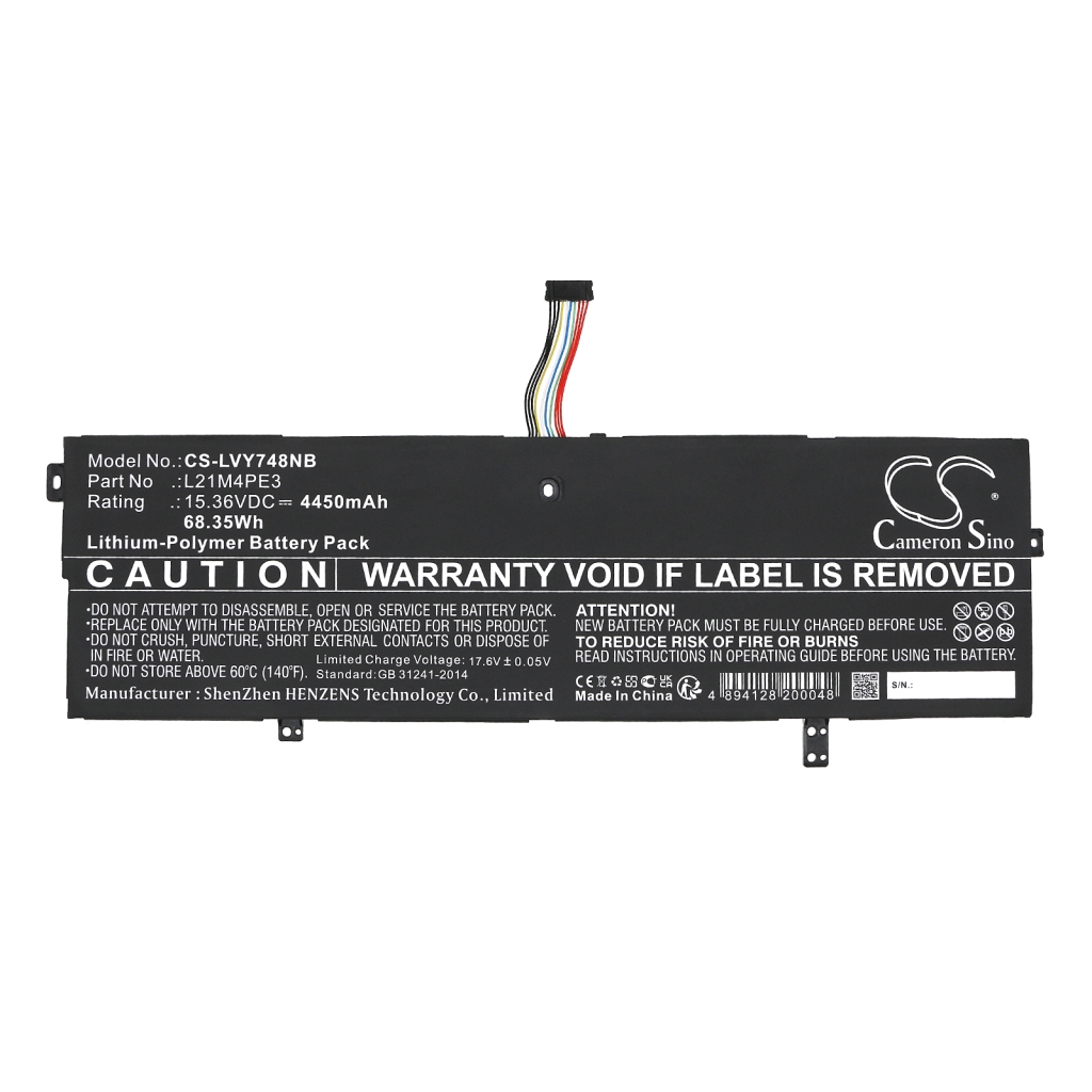 Compatible battery replacement for LENOVO  L21M4PE3