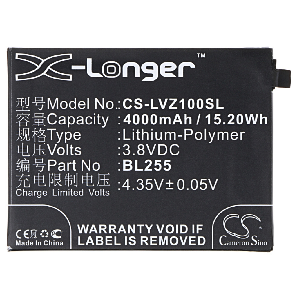 Compatible battery replacement for LENOVO  BL255