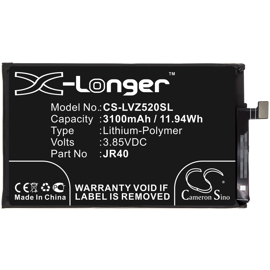 Compatible battery replacement for LENOVO  JR40