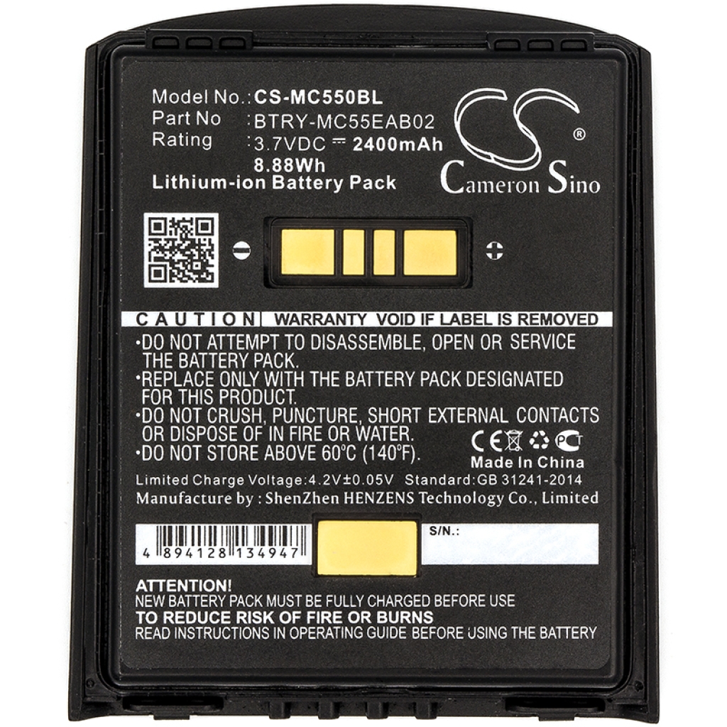 BarCode, Scanner Battery Symbol CS-MC550BL