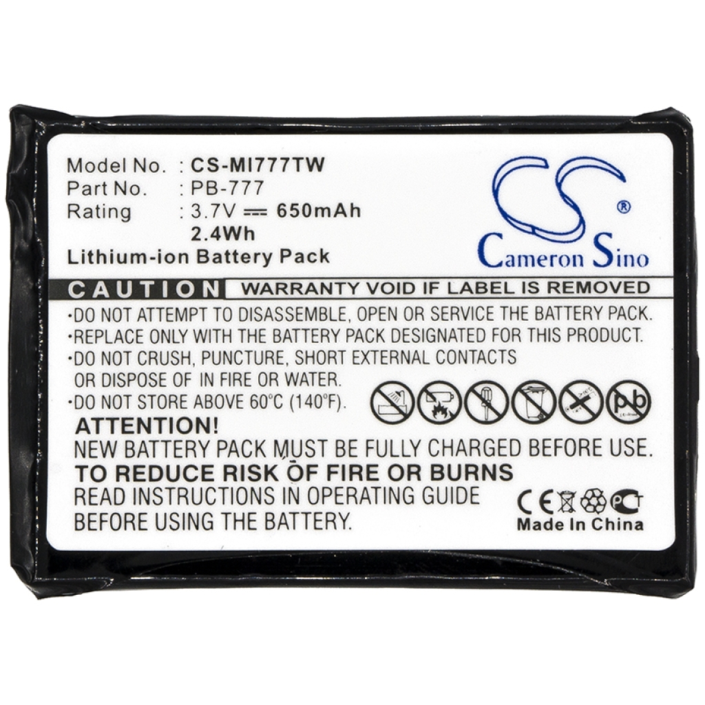 Compatible battery replacement for Midland  PB-777