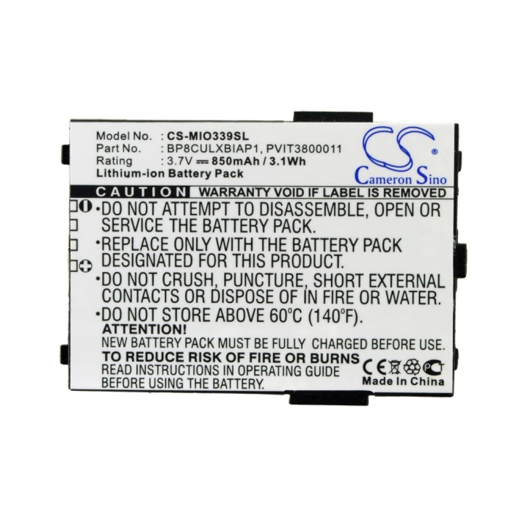 Compatible battery replacement for Mitac  BP8CULXBIAP1, PVIT3800011