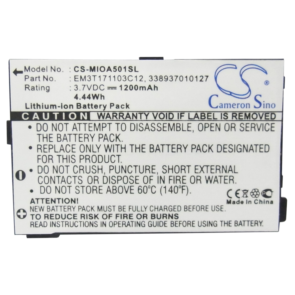 Mobile Phone Battery Mitac CS-MIOA501SL