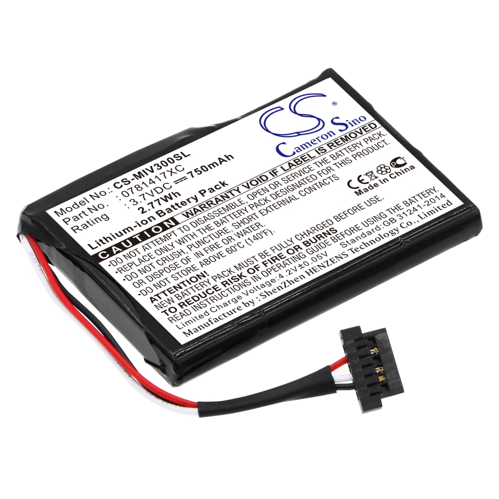 Compatible battery replacement for Mitac 0781417XC