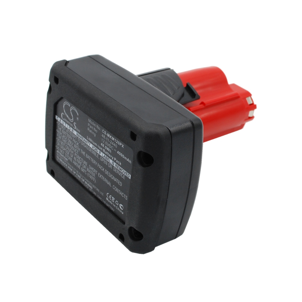 Compatible battery replacement for Milwaukee  M12 B3 XC, 48112402, 4932430065, 48-11-2440, 4932352664...