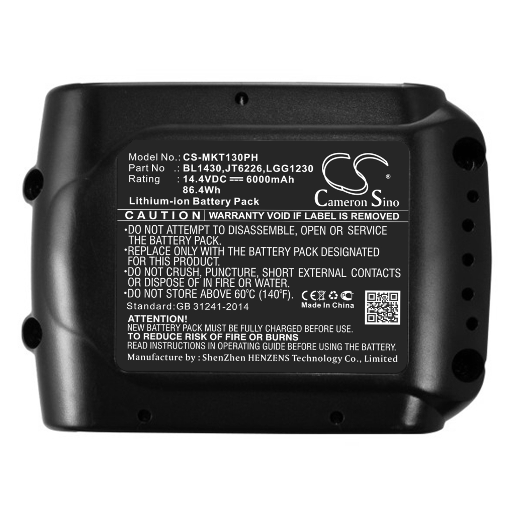 Compatible battery replacement for Makita  BL1415, BL1840, DC18RC, 194230-4, BL1815...