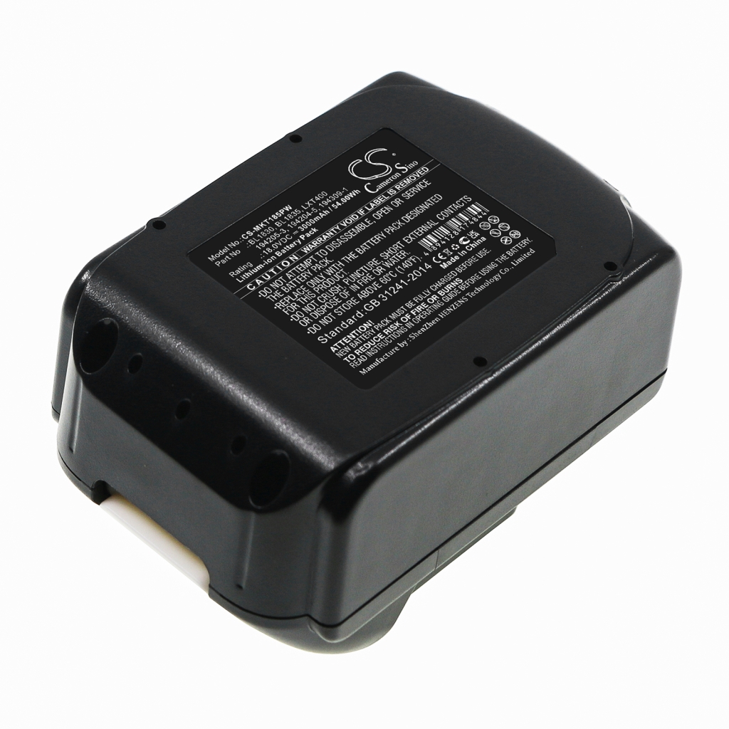 Compatible battery replacement for Makita  BL1890, MET1821, 194065-3, BL1415, BL1845...