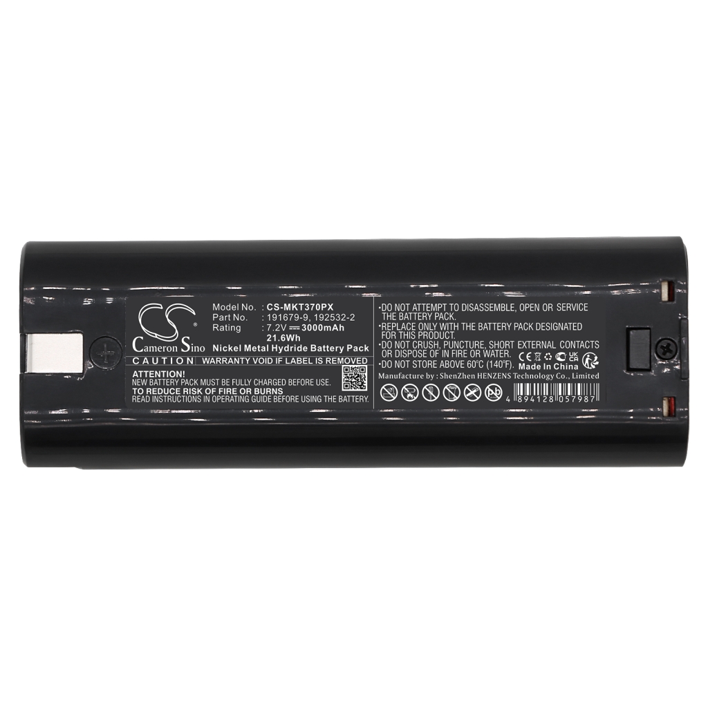 Compatible battery replacement for Makita  192695-4, 7002, 192532-2, 7000, 191679-9...